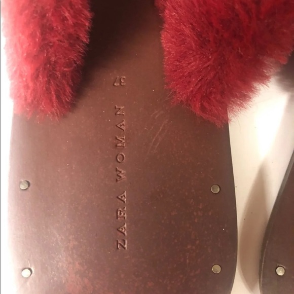 Zara faux fury slides - Picture 4 of 4